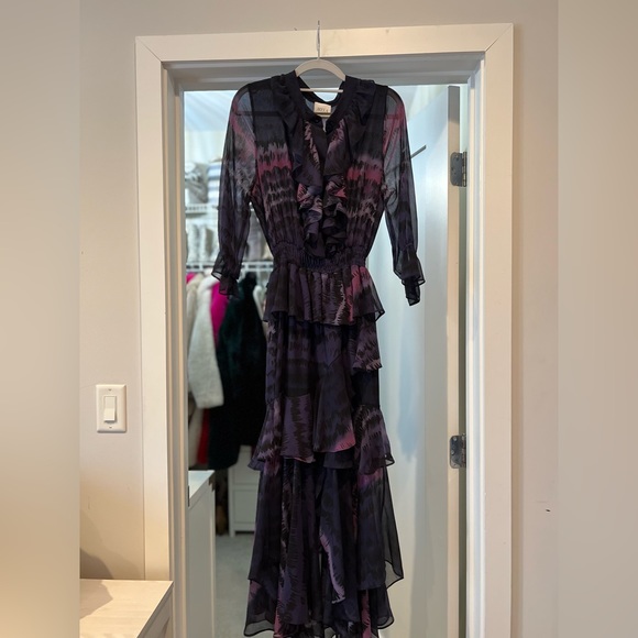 MISA Los Angeles // GORGEOUS Floral Maxi Dress Pink/Purple - Picture 3 of 5
